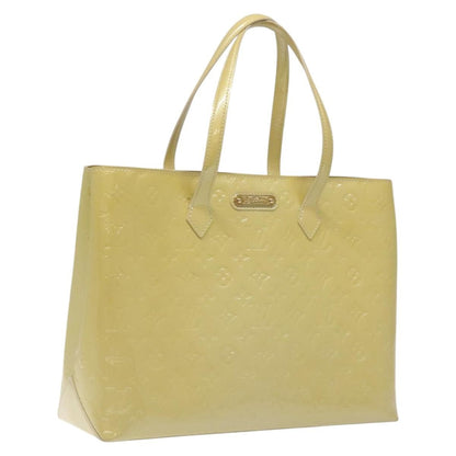 Louis Vuitton Wilshire Handbag Monogram Vernis, YELLOW, PATENT_LEATHER, Handbag