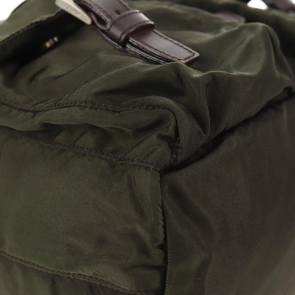 Prada Double Front Pocket Backpack Tessuto, KHAKI, NYLON, Backpack
