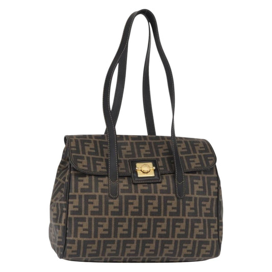 Fendi Zucca Tote bag Canvas, BROWN, PVC, Tote bag