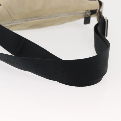 Chanel Vintage Crossbody Bag Canvas, BEIGE, CANVAS, Shoulder bag