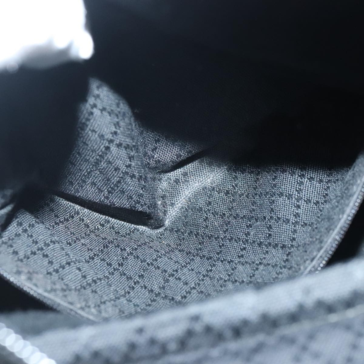 Gucci Bamboo Zip Pouch Nylon & Leather, BLACK, NYLON, Clutche & pouche