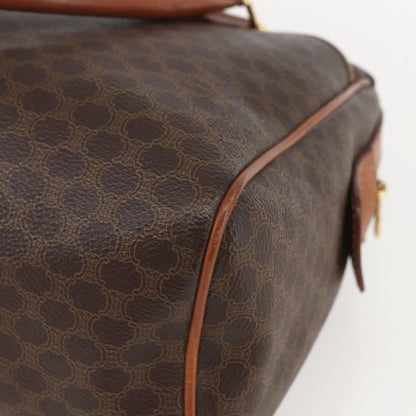 Celine Macadam Handbag Macadam with leather, BROWN, PVC, Handbag