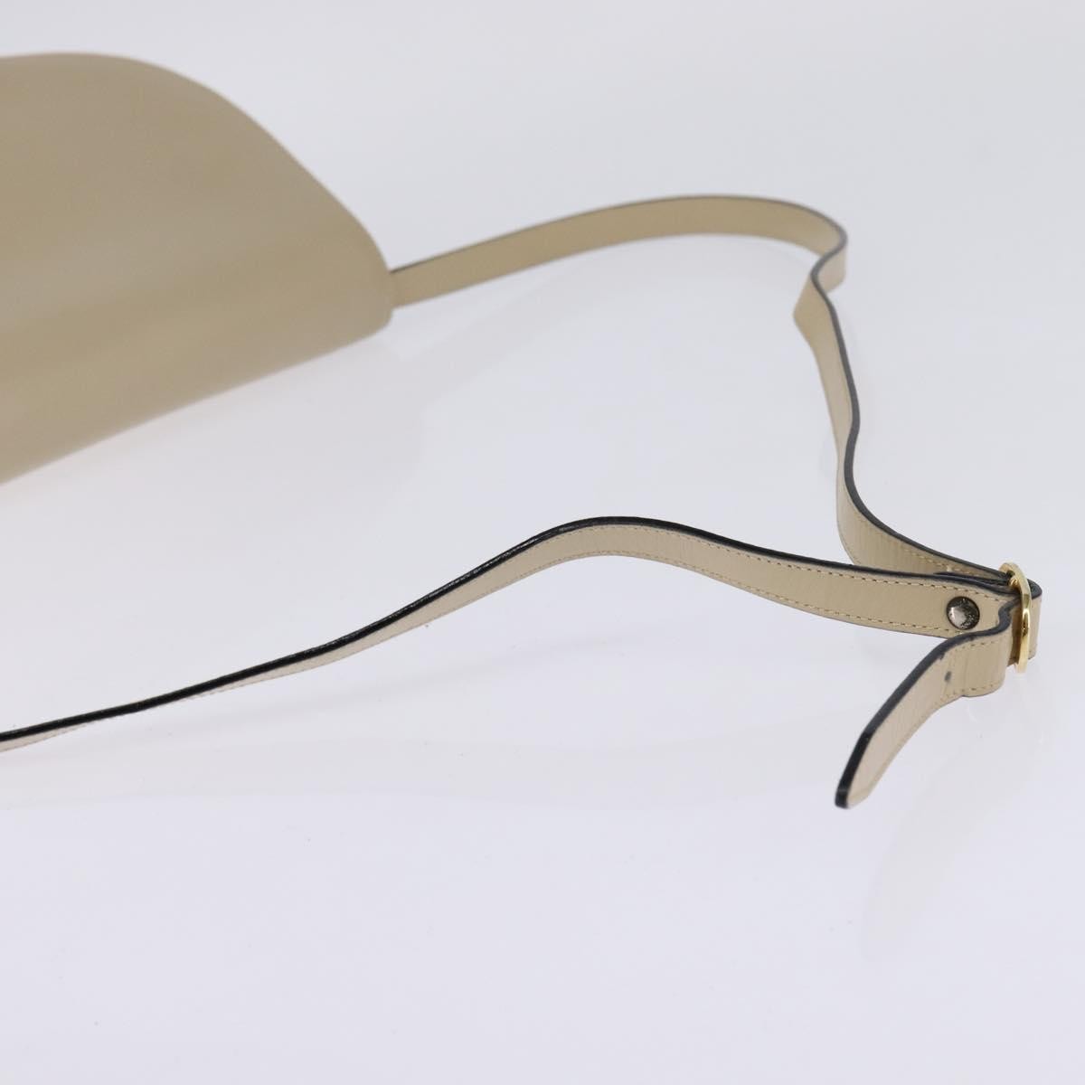 Salvatore Ferragamo Vintage Shoulder Bag Leather, BEIGE, LEATHER, Shoulder bag