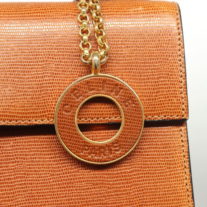 Celine Vintage Logo Top Handle Bag Leather, BROWN, LEATHER, Handbag