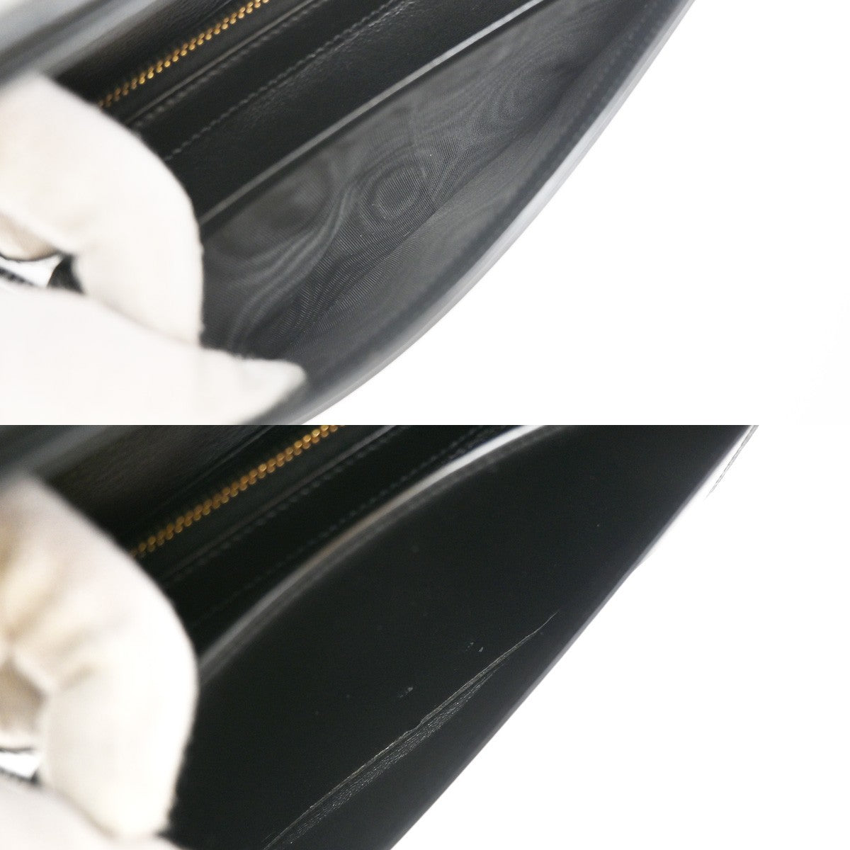 Saint Laurent Bellechasse Flap Wallet Leather, BLACK, LEATHER, Wallets