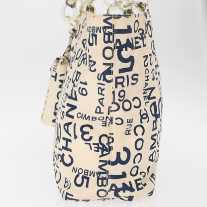 Chanel 31 Rue Cambon Beach Zip Tote Printed Canvas, NAVY, CANVAS, Tote bag