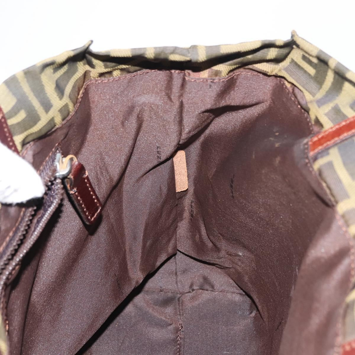 Fendi Zucca Tote bag FF motif, BROWN, CANVAS, Tote bag