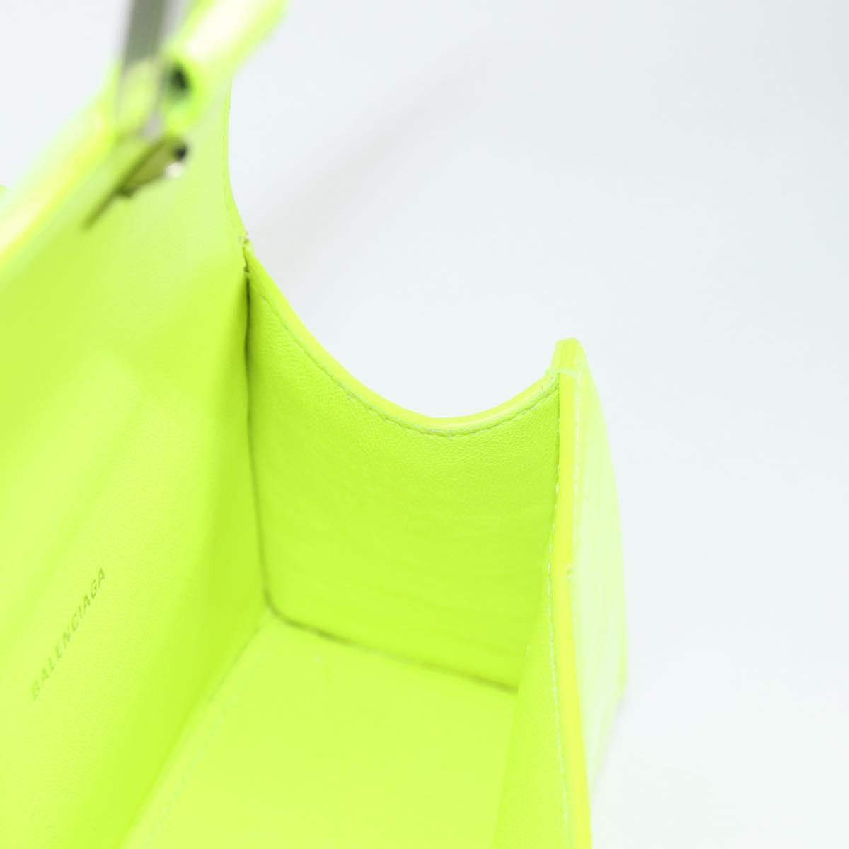 Balenciaga Hourglass Top Handle Bag Leather, GREEN, LEATHER, Handbag