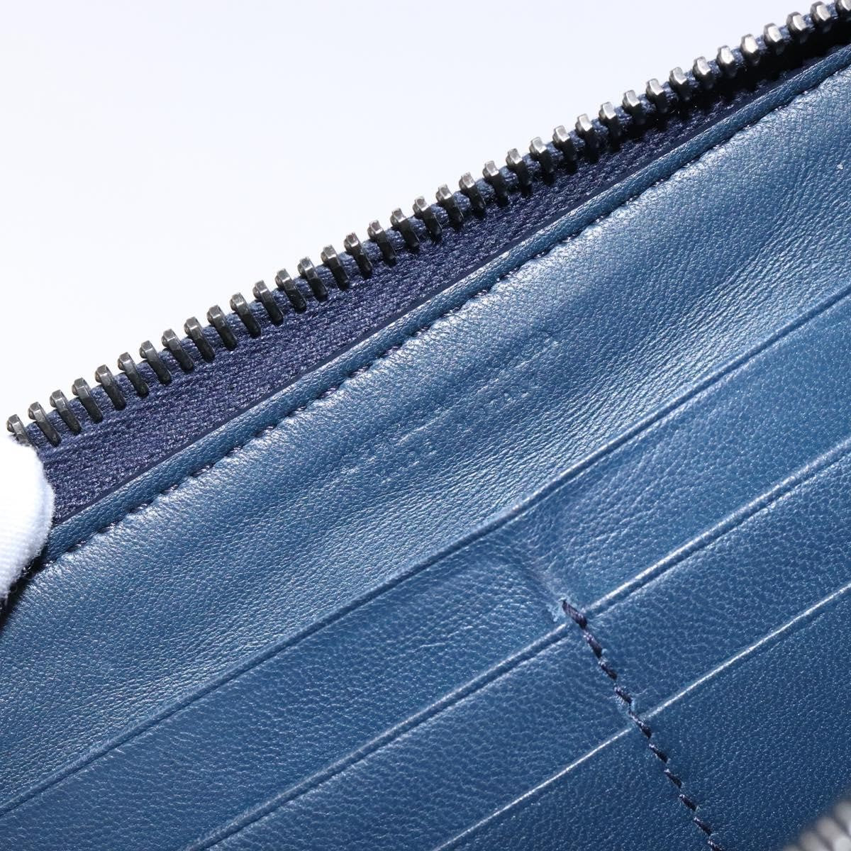 Bottega Veneta Intrecciato Wallet Leather, NAVY, LEATHER, Wallets