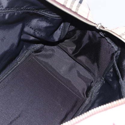 Burberry Nova Check Bowling Bag Canvas, BEIGE, CANVAS, Travel bag