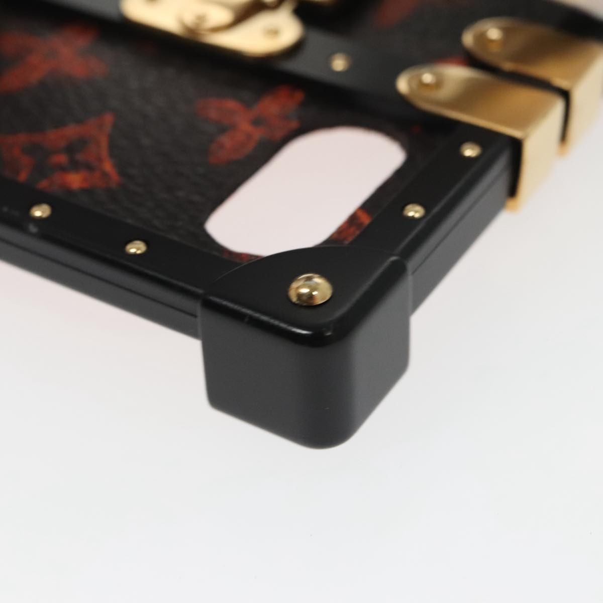 Louis Vuitton Phone case for iPhone X/XS Monogram canvas, BLACK, CANVAS, Clutche & pouche