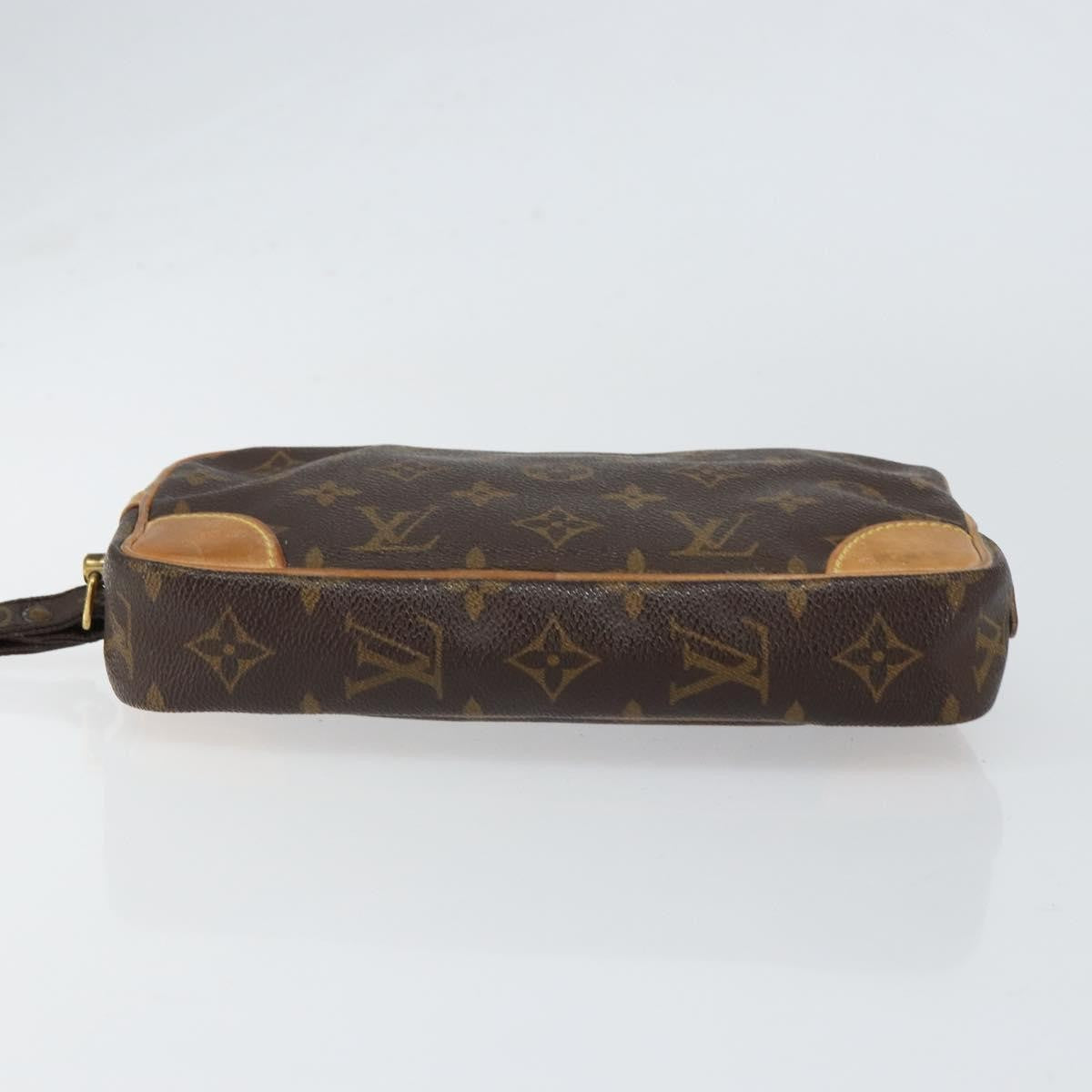 Louis Vuitton Marly Dragonne Clutch Monogram Canvas, BROWN, CANVAS, Clutche & pouche