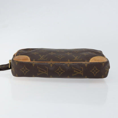 Louis Vuitton Marly Dragonne Clutch Monogram Canvas, BROWN, CANVAS, Clutche & pouche