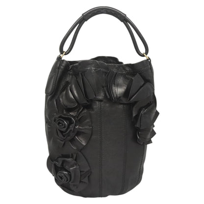 Valentino Garavani Signature Classic Rose Tote bag Leather, BLACK, LEATHER, Tote bag