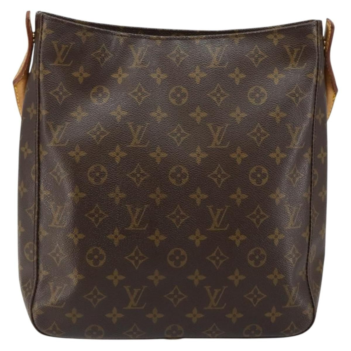 Louis Vuitton Looping Handbag Monogram Canvas, BROWN, CANVAS, Handbag