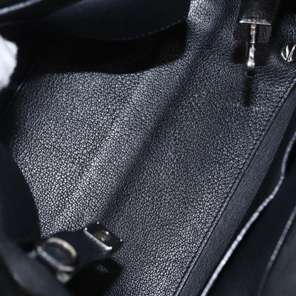 Christian Dior Open Bar Bag Leather, BLACK, LEATHER, Handbag