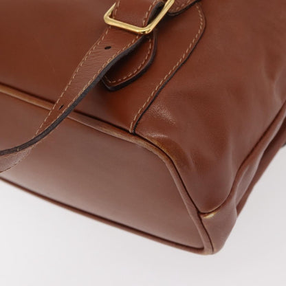 Gucci Vintage Bamboo Backpack Leather, Brown, Leather, Backpack