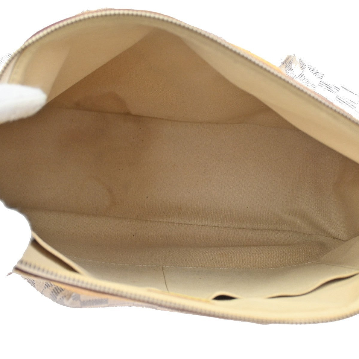 Louis Vuitton Siracusa Handbag Damier, WHITE, CANVAS, Shoulder bag