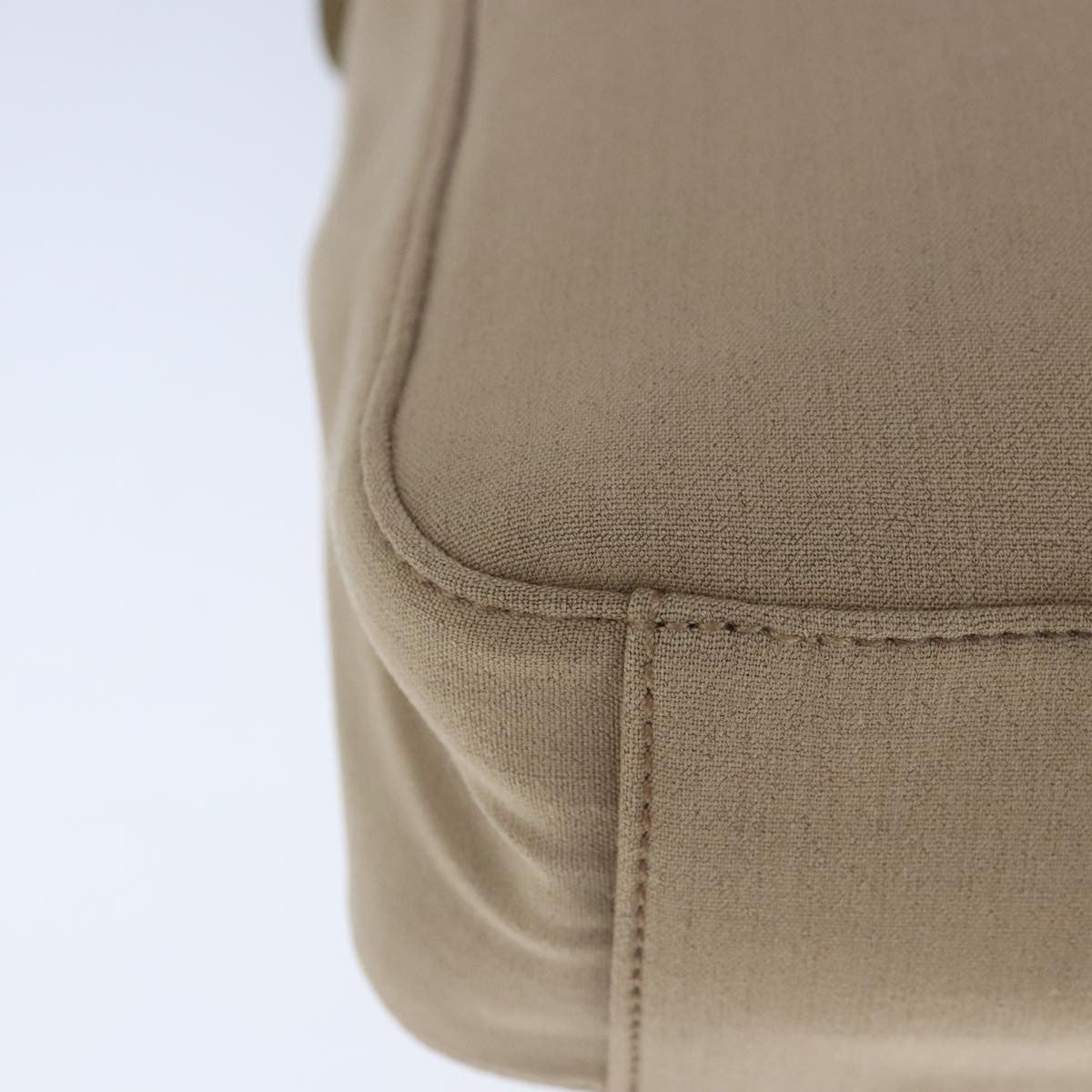 Prada Vintage Shoulder Bag Canvas, BEIGE, CANVAS, Shoulder bag