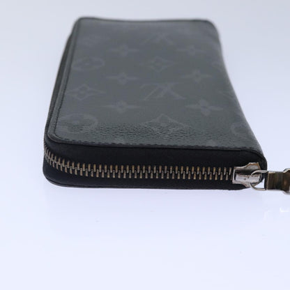 Louis Vuitton Zippy wallet vertical Taurillon Leather, BLACK, CANVAS, Wallets