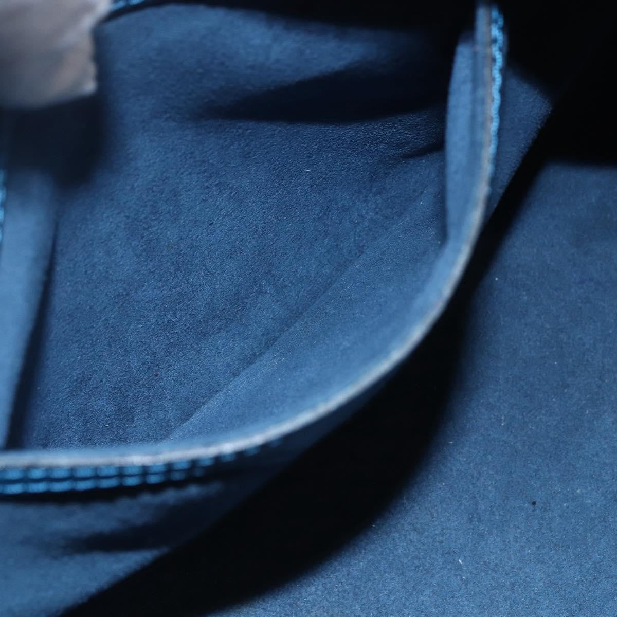 Louis Vuitton Soufflot Handbag Epi Leather, BLUE, LEATHER, Handbag