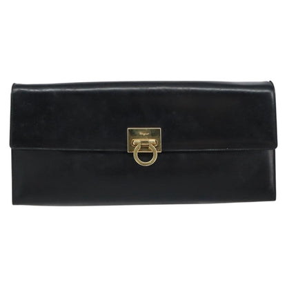 Salvatore Ferragamo Gancini Chain Shoulder bag Leather, BLACK, LEATHER, Shoulder bag