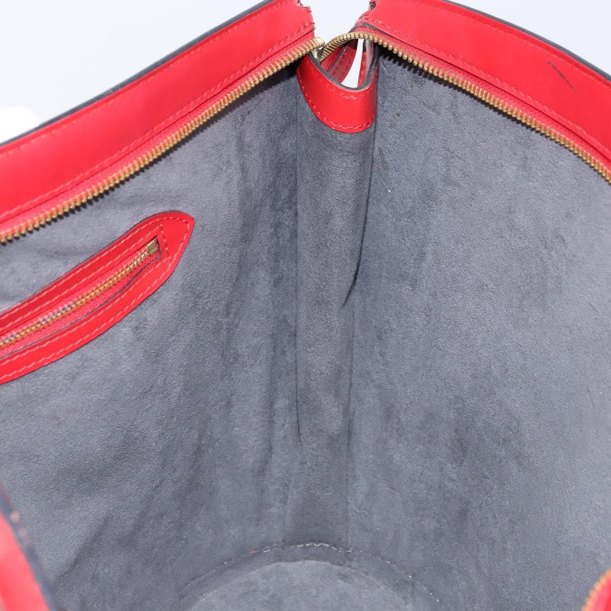 Louis Vuitton Saint Jacques Handbag Epi Leather, RED, LEATHER, Shoulder bag