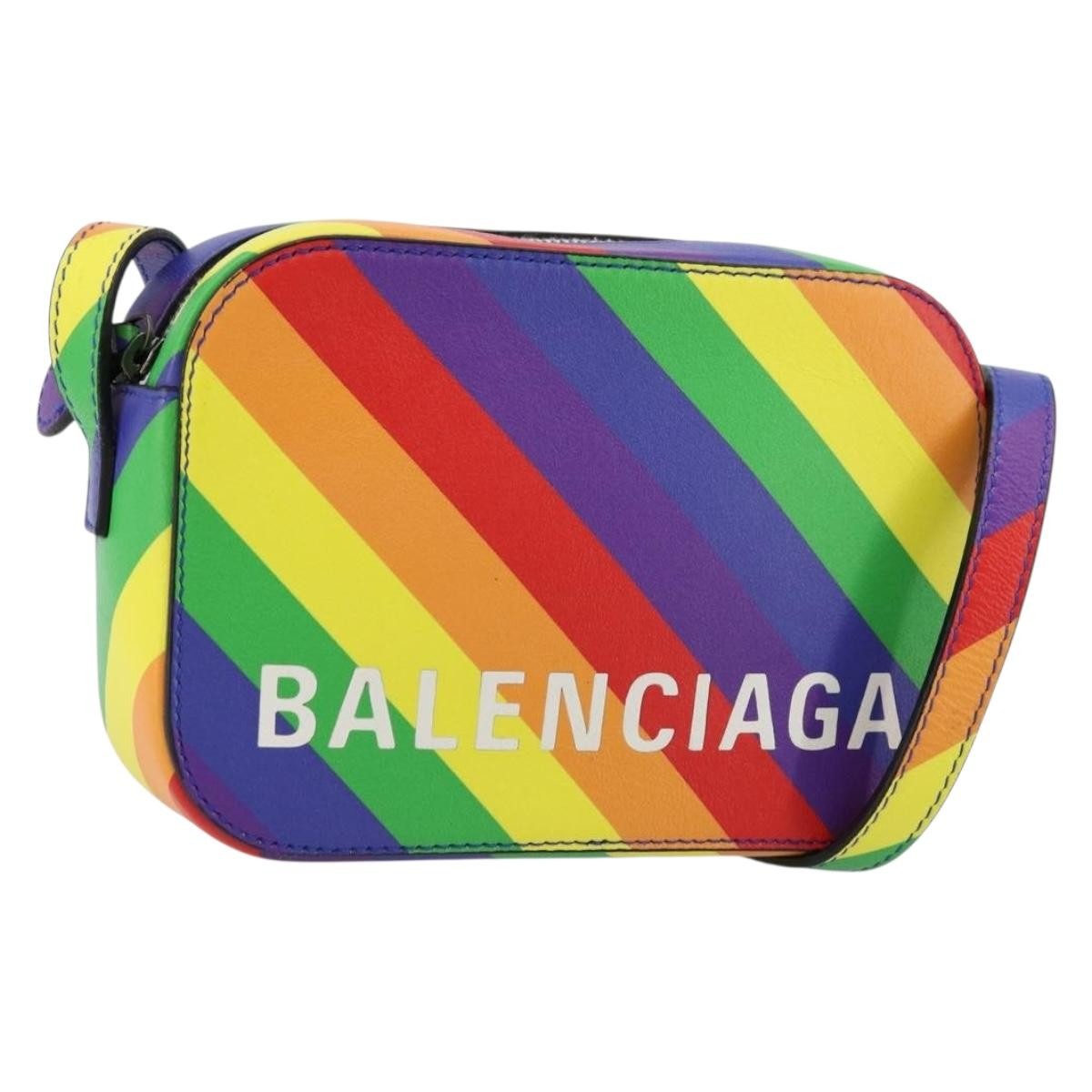 Balenciaga Everyday Camera Bag Leather, Multicolour, Leather, Shoulder Bag