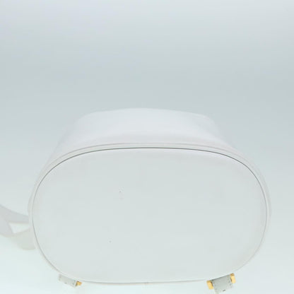 Salvatore Ferragamo Gancini Backpack Leather, WHITE, LEATHER, Backpack