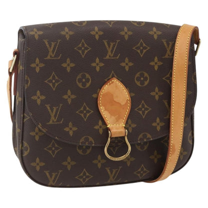 Louis Vuitton Saint Cloud Handbag Monogram Canvas, BROWN, CANVAS, Shoulder bag