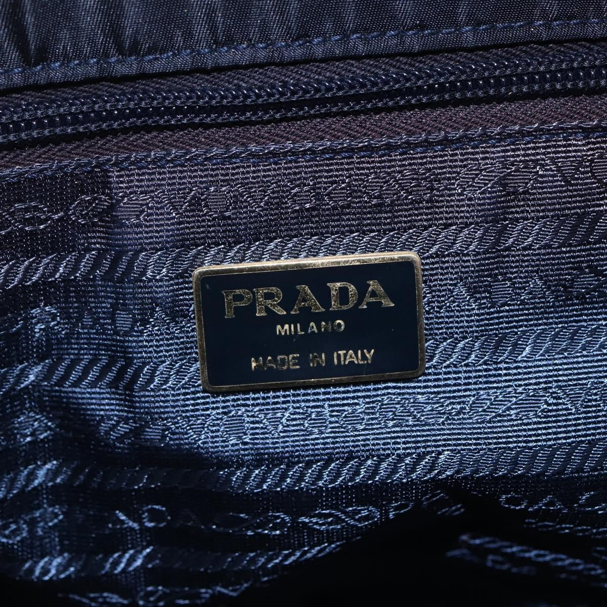 Prada Front Pocket Zip Tote Tessuto, BLACK, NYLON, Tote bag