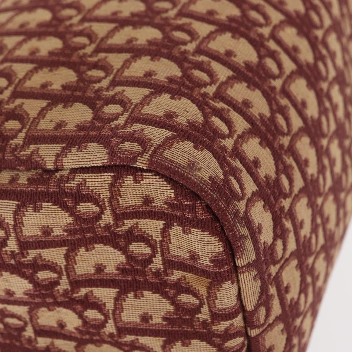 Christian Dior Vintage Trotter Handbag Canvas, RED, CANVAS, Handbag