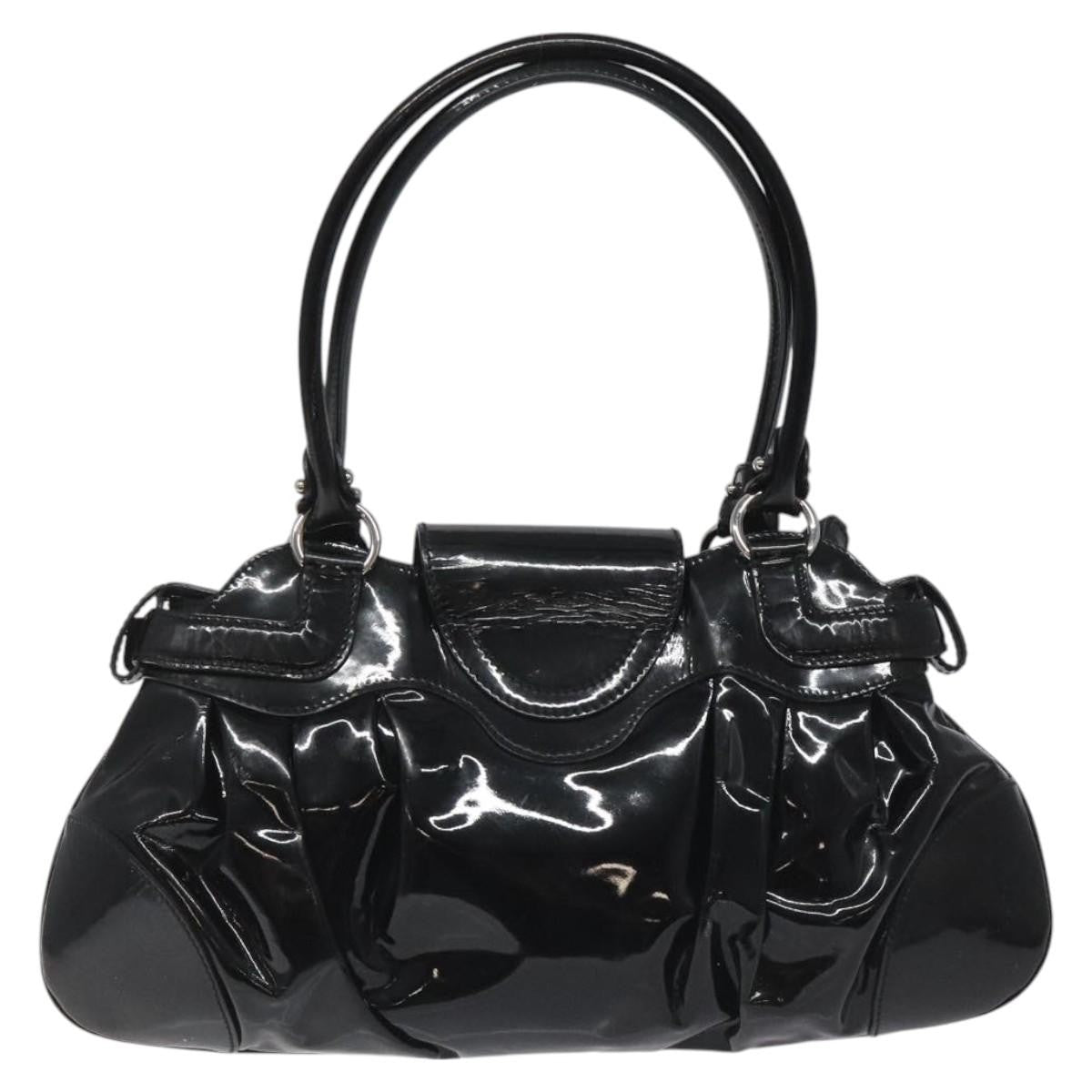 Salvatore Ferragamo Marisa Satchel Patent leather, BLACK, PATENT_LEATHER, Shoulder bag