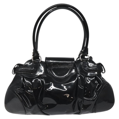 Salvatore Ferragamo Marisa Satchel Patent leather, BLACK, PATENT_LEATHER, Shoulder bag