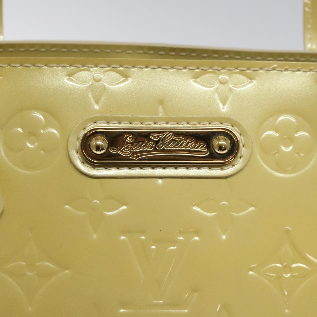 Louis Vuitton Wilshire Handbag Monogram Vernis, YELLOW, PATENT_LEATHER, Handbag