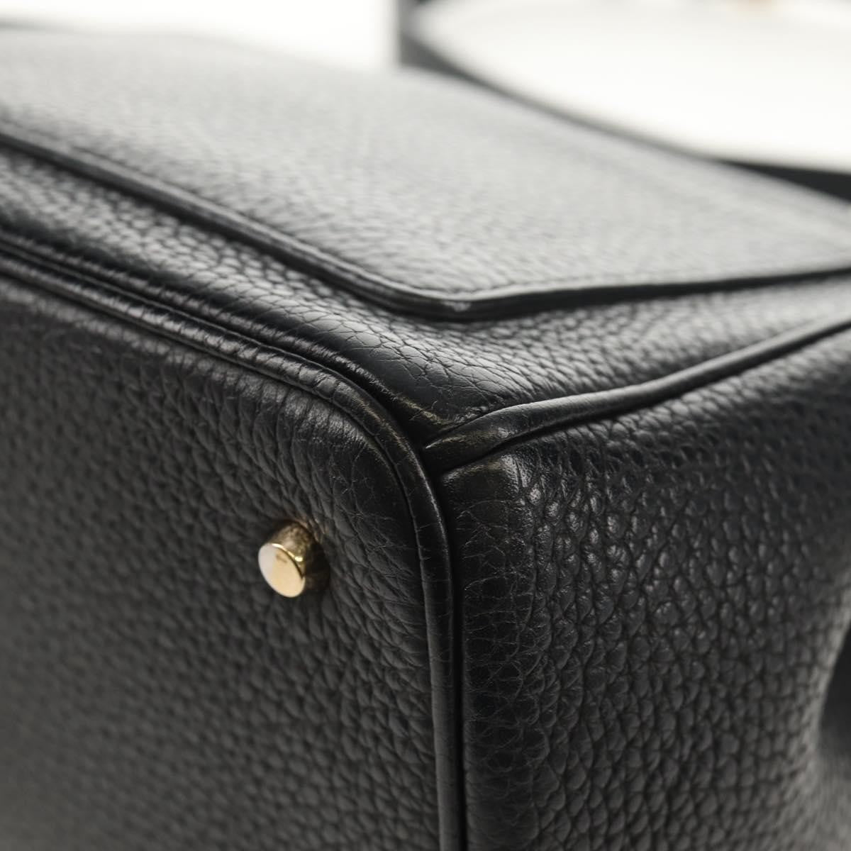 Christian Dior Lady Dior Bag Leather, BLACK, LEATHER, Handbag