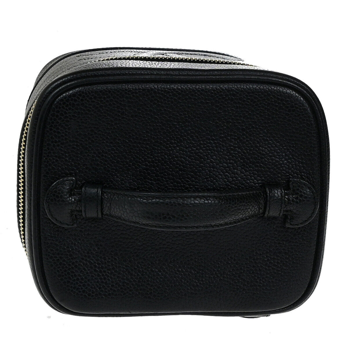 Chanel Vintage Timeless Vanity Case Caviar, BLACK, CALFSKIN, Handbag