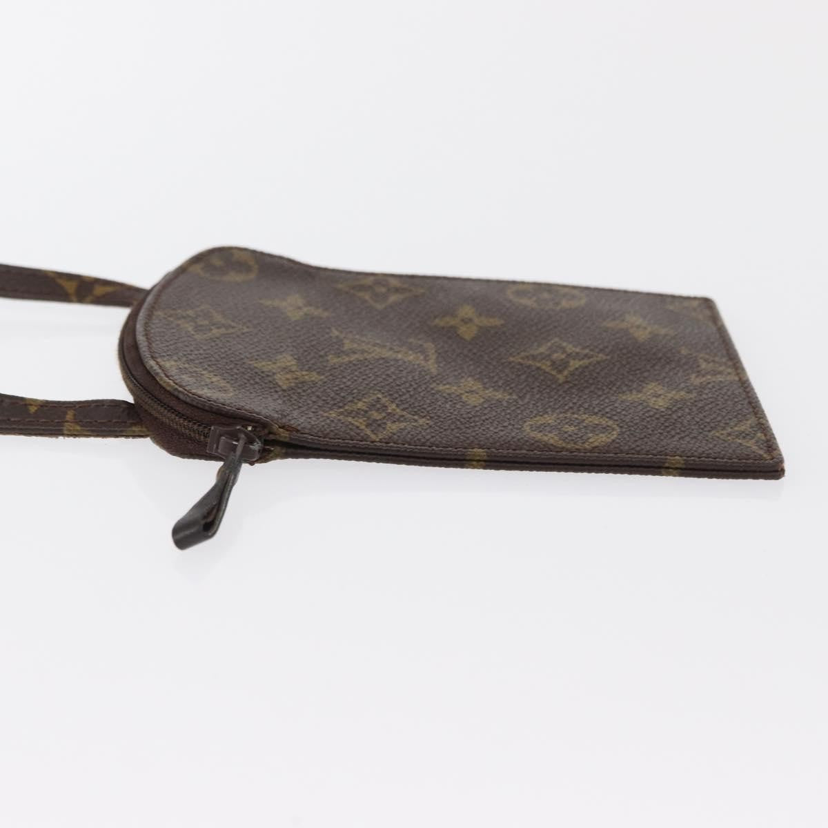 Louis Vuitton Pochette Secret Monogram canvas, BROWN, CANVAS, Clutche & pouche