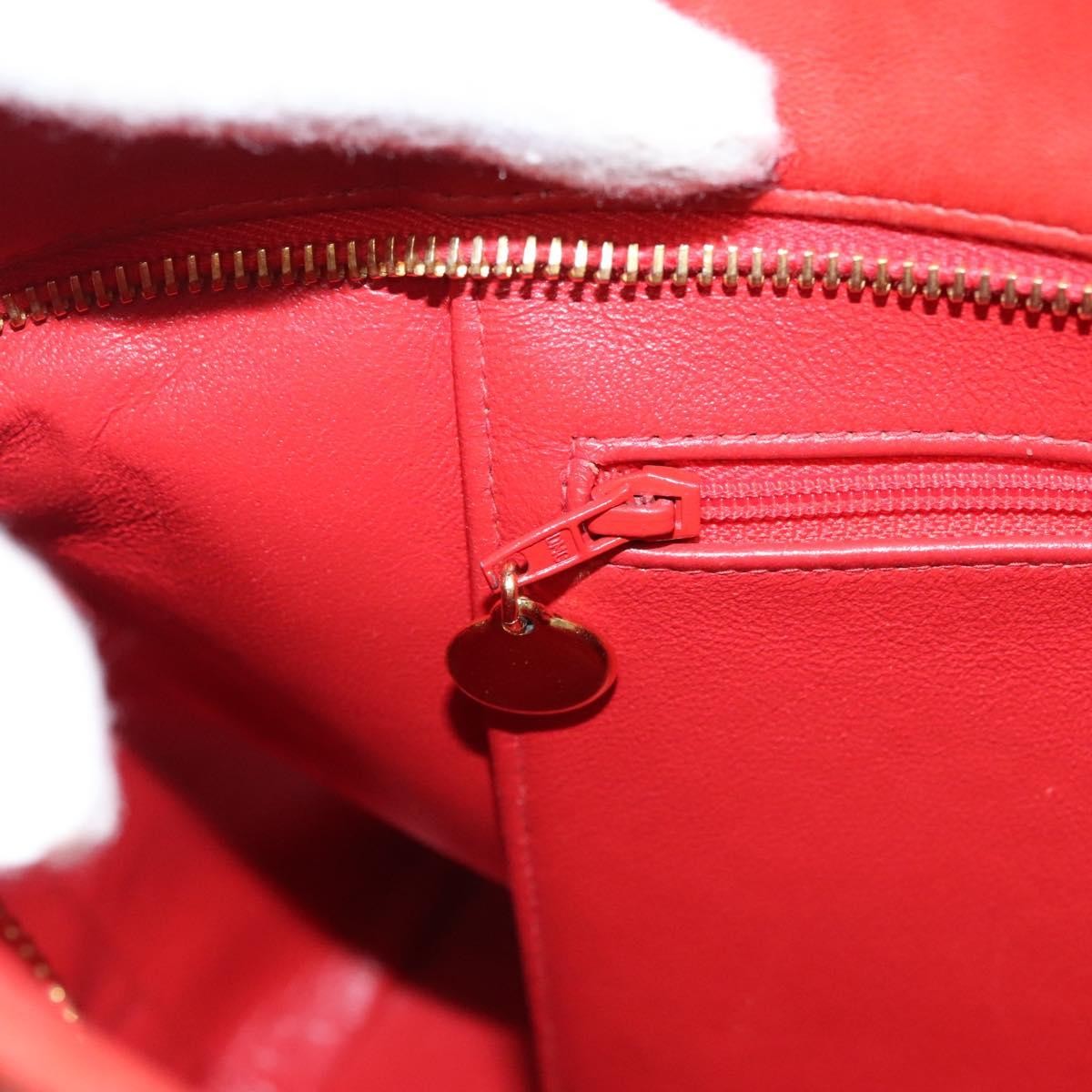 Chanel Medallion Tote Quilted Lambskin, ORANGE, LEATHER, Tote bag