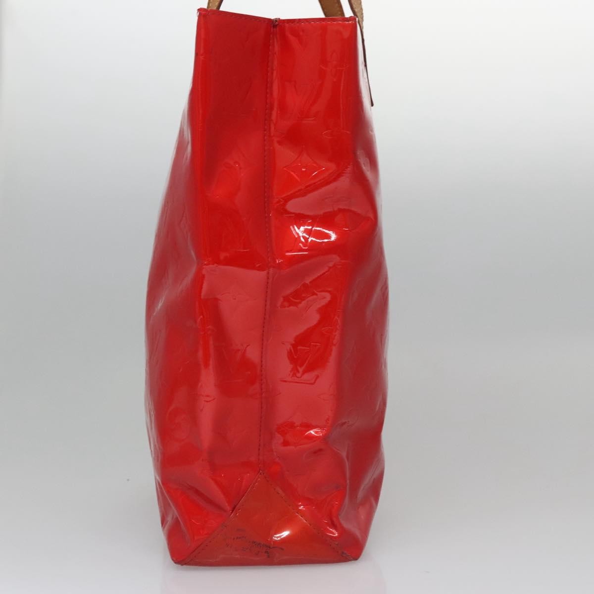 Louis Vuitton Reade Handbag Monogram Vernis, RED, PATENT_LEATHER, Handbag