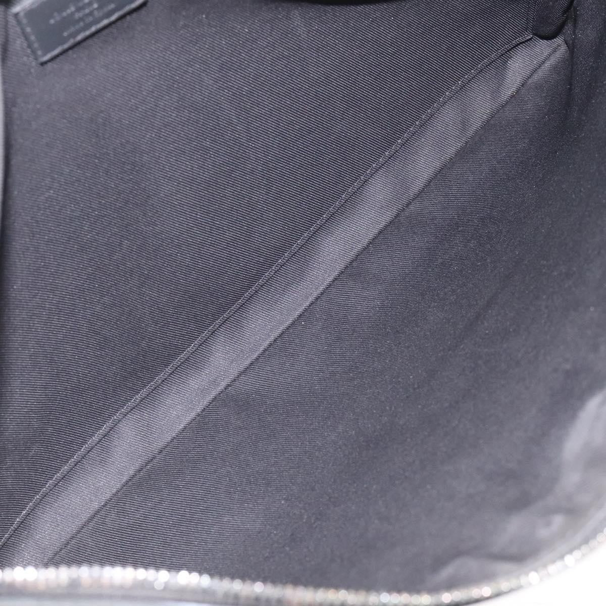 Louis Vuitton Discovery Pochette Monogram Shadow Leather, BLACK, LEATHER, Clutche & pouche