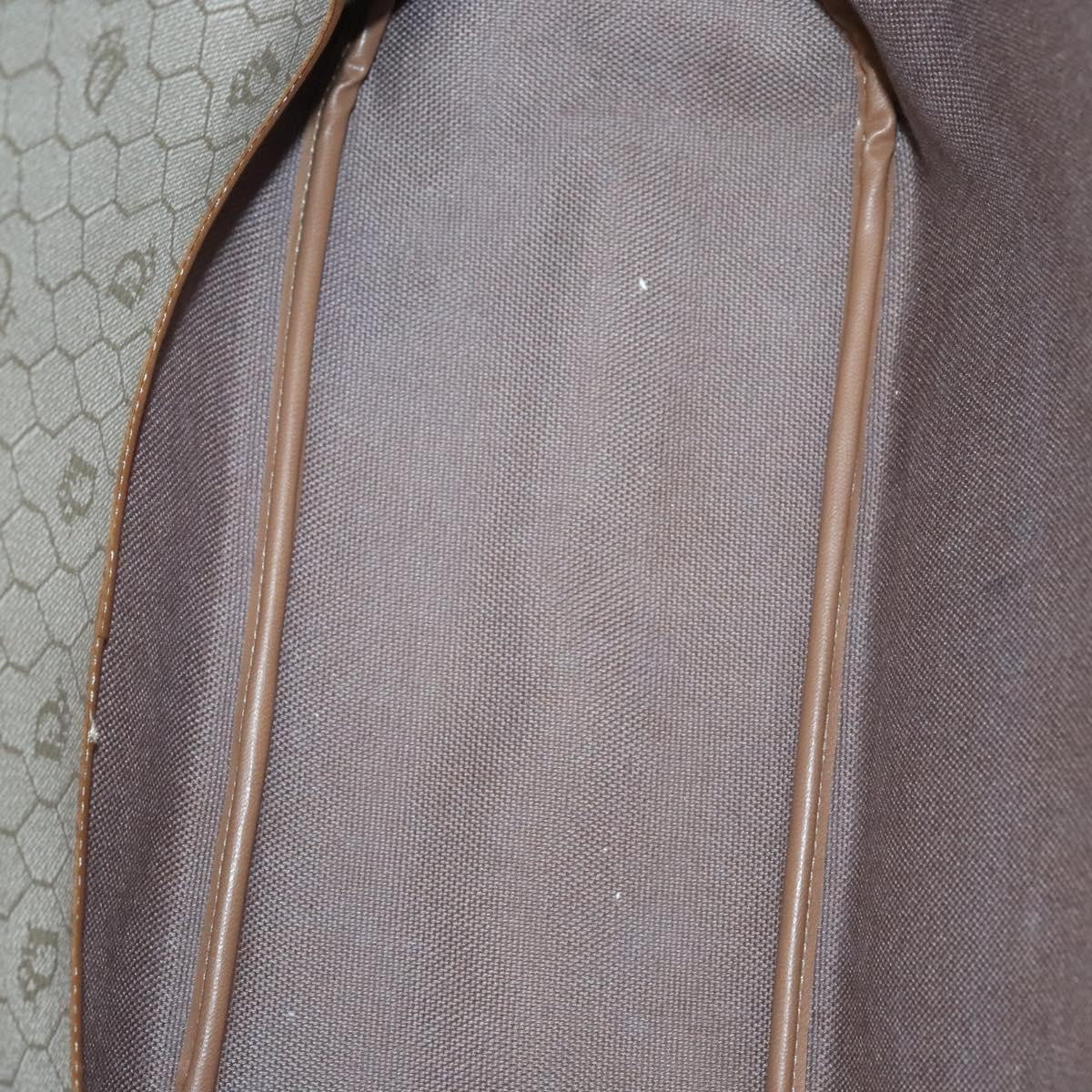 Christian Dior Vintage Honeycomb Tote Bag Canvas and Leather, BEIGE, CANVAS, Tote bag