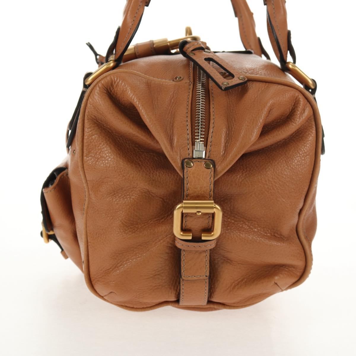 Chloe Paddington Lock Handbag Leather, BROWN, LEATHER, Shoulder bag