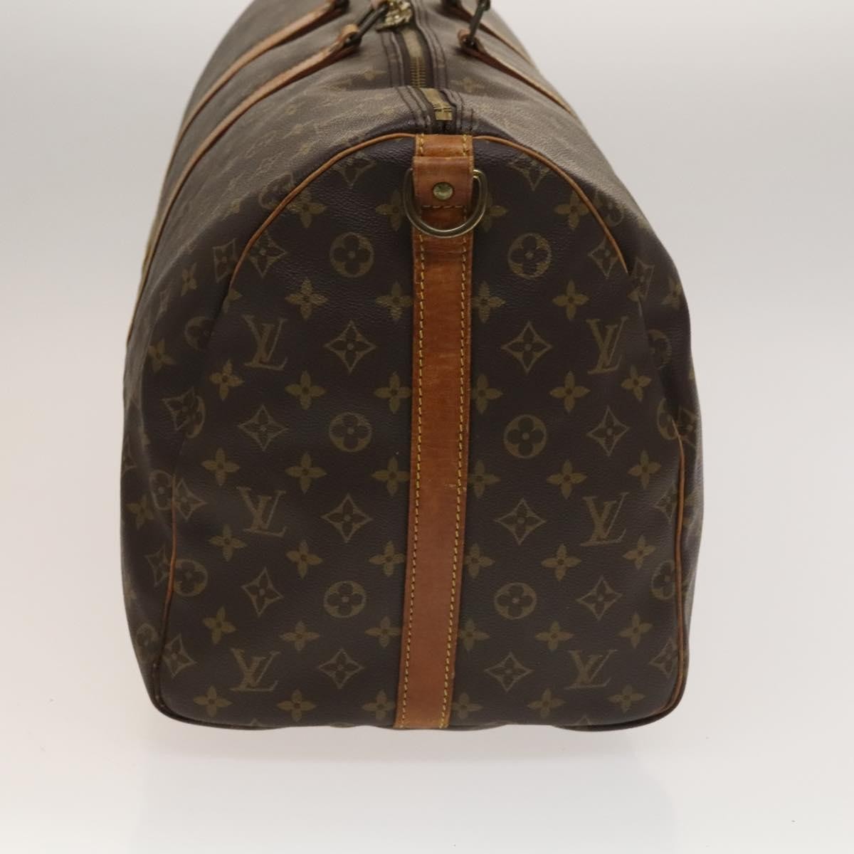 Louis Vuitton Keepall Bandouliere Bag Monogram Canvas, BROWN, CANVAS, Travel bag
