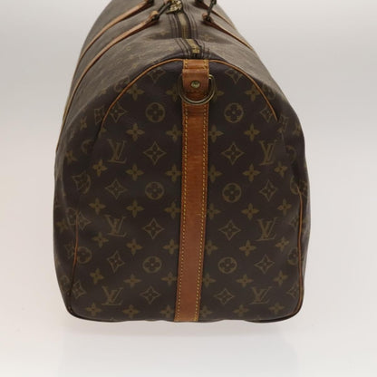 Louis Vuitton Keepall Bandouliere Bag Monogram Canvas, BROWN, CANVAS, Travel bag