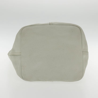 Prada Vintage Handbag Leather, WHITE, LEATHER, Handbag