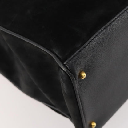 Gucci Bamboo tote bag Suede, Black, Suede, Tote Bag