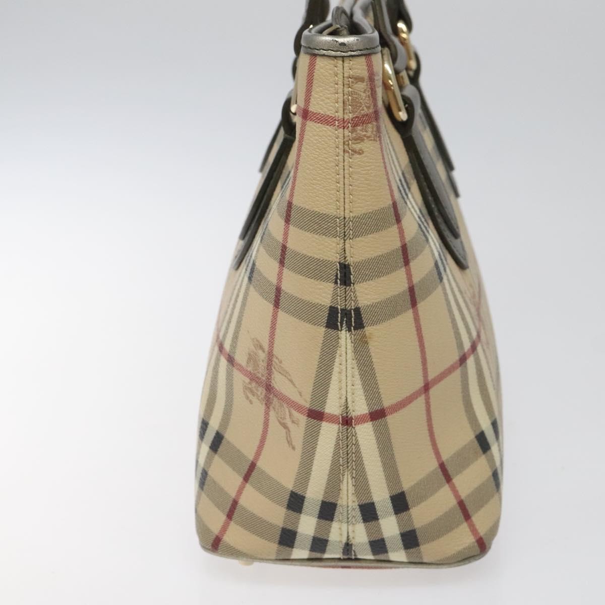 Burberry Regent Tote Haymarket Coated Canvas, BEIGE, PVC, Tote bag