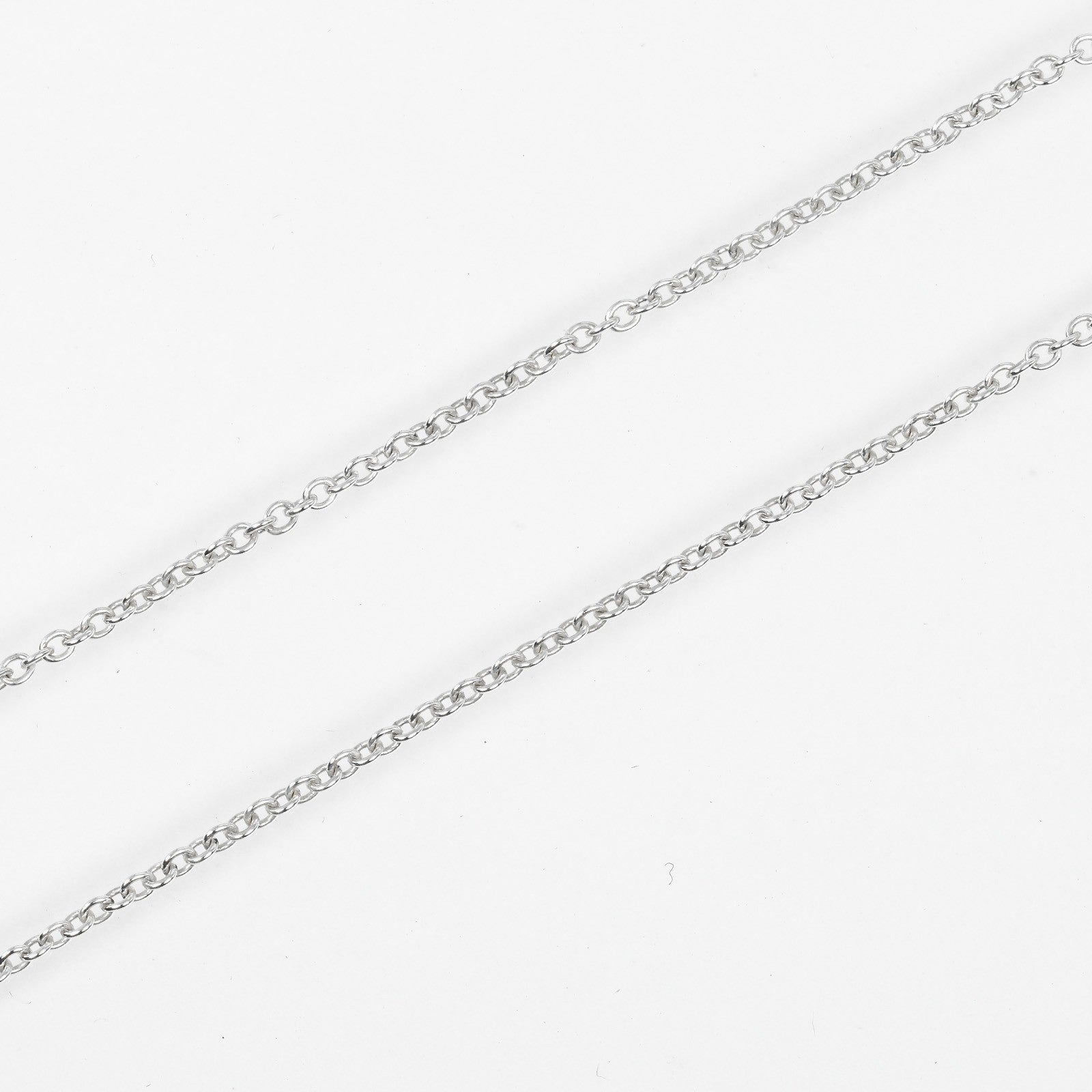 Tiffany & Co. Elsa Peretti Open Heart Pendant Necklace Sterling Silver with Pink Sapphire, SILVER, SILVER, Necklace