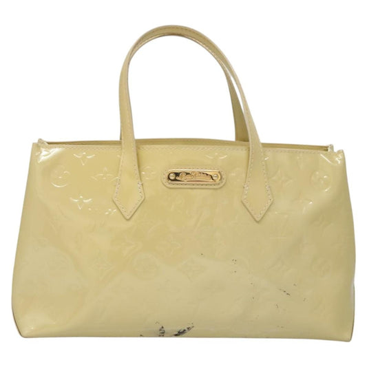 Louis Vuitton Wilshire Handbag Monogram Vernis, BEIGE, PATENT_LEATHER, Handbag